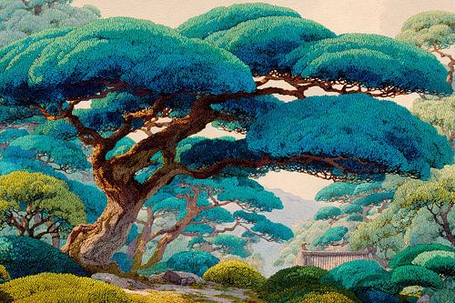 japanse kleurrijke kunst