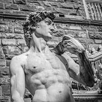 Italie en carré noir et blanc, Florence
