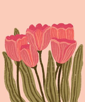 Tulipes rouges par Aliya Putrus