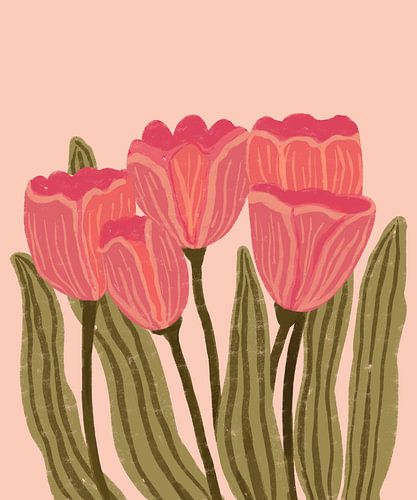 Red Tulips by Aliya Putrus