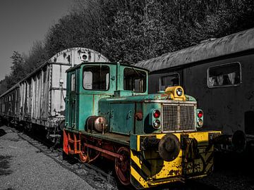 Train abandonné sur Helga fotosvanhelga