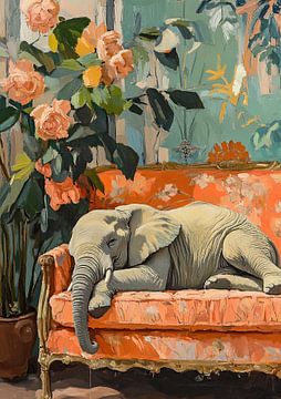 Elephant cosiness by Niklas Maximilian