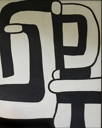 Minimalisme Abstract - Wabi Sabi - Zwart Wit