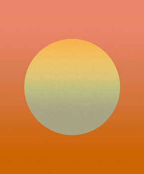 Gouden Maan in Warme Kleuren