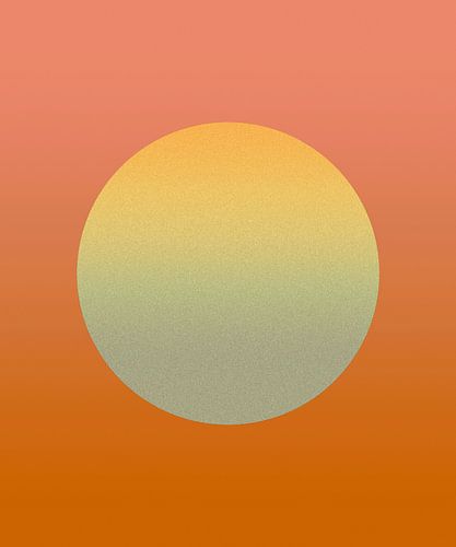 Gouden Maan in Warme Kleuren