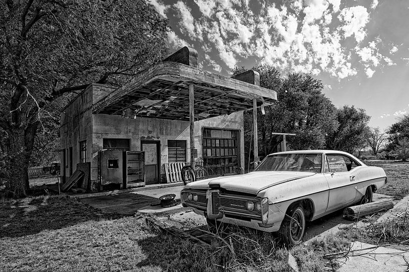 alter Pontiac an der Route 66 U.S.A. von Tilly Meijer