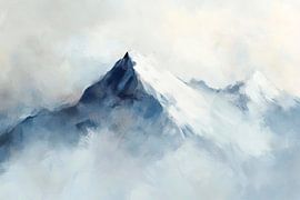 Hidden peaks in soft clouds by Poster Art Shop