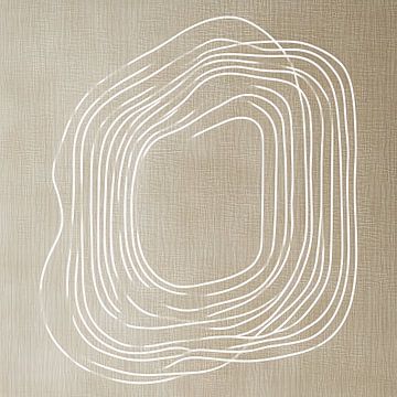 Cirkels op linnen van Thea