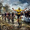 Paris Roubaix Impressionist Painting by Jan Keteleer