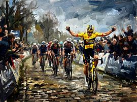 Peinture impressionniste de Paris-Roubaix