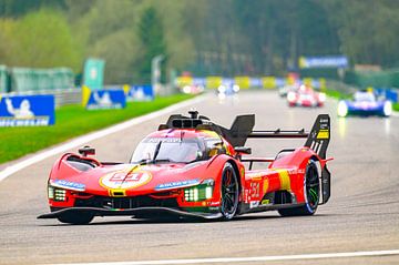 Ferrari 499P Hypercar Le Mans prototype de voiture de course sur Sjoerd van der Wal Photographie