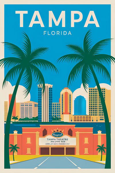 Tampa, Florida Vintage Travel Poster par Poster Art Shop