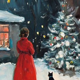 Red Winter by Wonderful Art