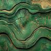 Vagues de vert Texture abstraite Art sur Eva Lee