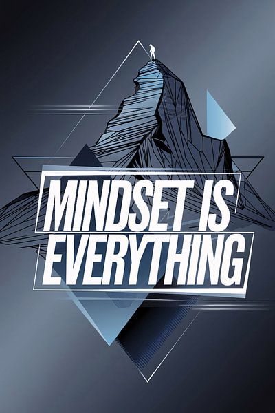 Motivation mountaintop mindset art by Art & Soul Creations