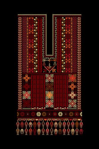 Tatreez ornament sjabloon 87