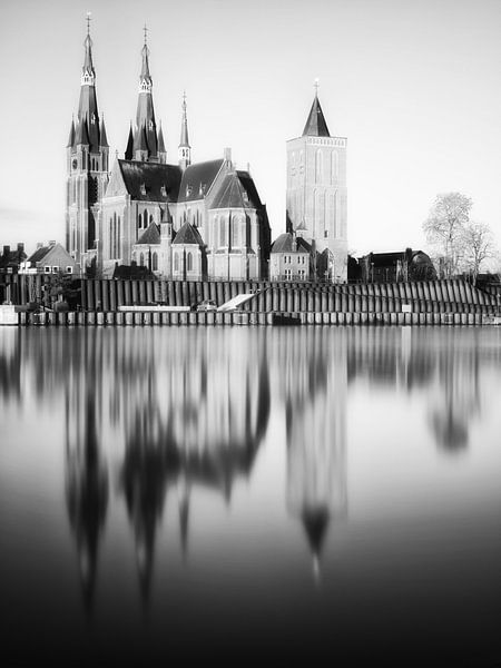 St-Martinus Church Cuijk (black and white) by Lex Schulte