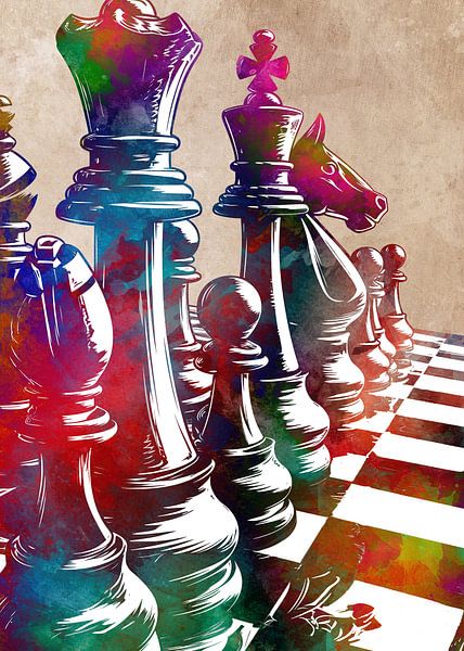 Schach #Schach #Sport von JBJart Justyna Jaszke