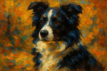 Hundeporträt in satten Herbsttönen von Imperial Art House
