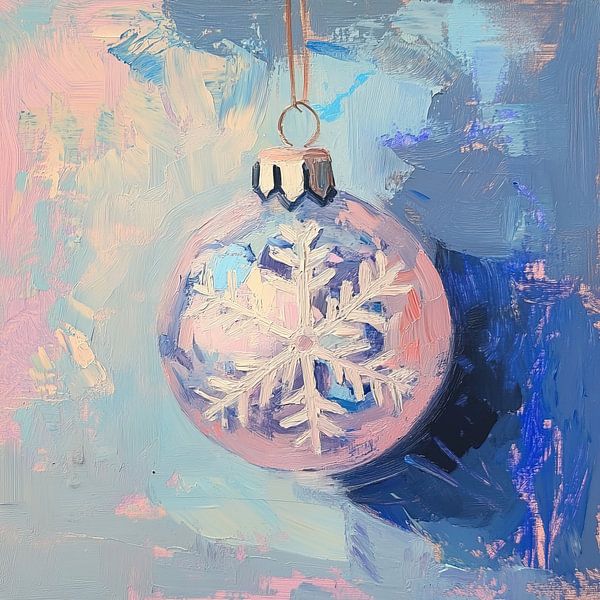 Sneeuwvlok Kerstbal van De Mooiste Kunst