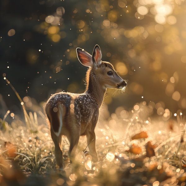 Deer cub in the morning sun 3 by DNH Expressions