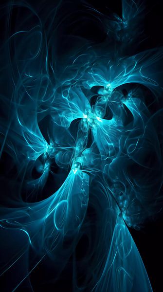 Blaue Fraktale von Mysterious Spectrum