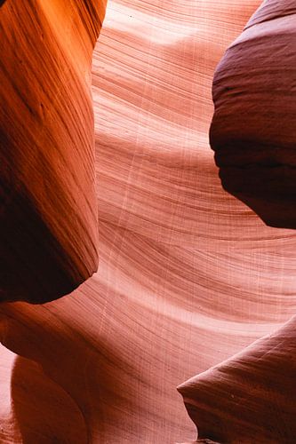 Steentekeningen in de lower antelope canyon