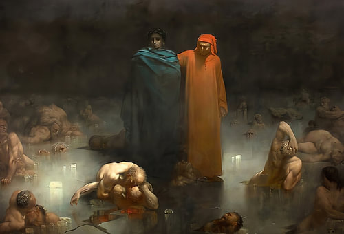 Vision vom dunklen Inferno