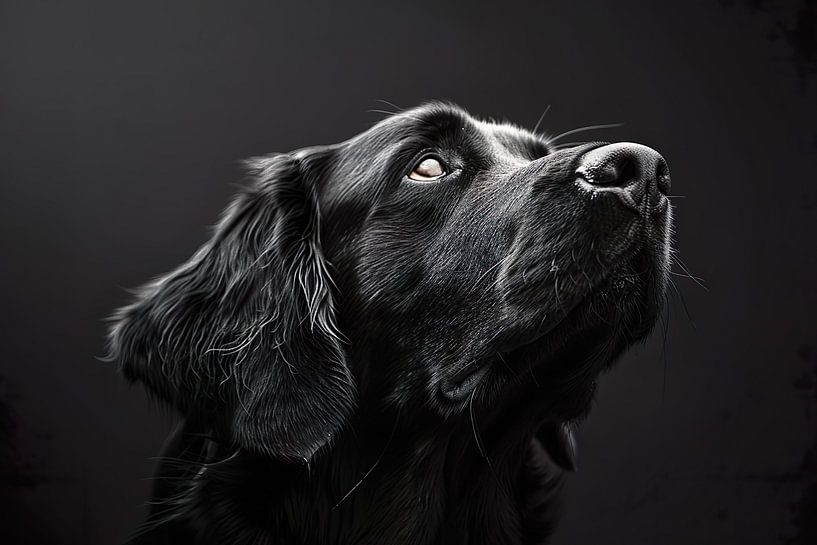 Golden Retriever schwarz von PixelPrestige