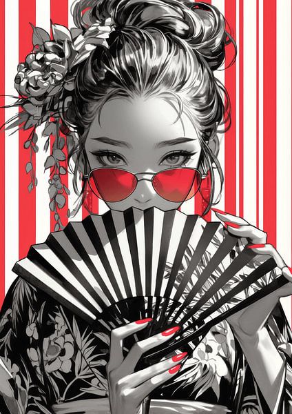 Der Karminrote Fan von crack head