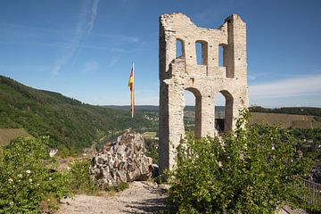 Kasteelruïne Grevenburg, Traben Trarbach, Moezel, Duitsland van Alexander Ludwig