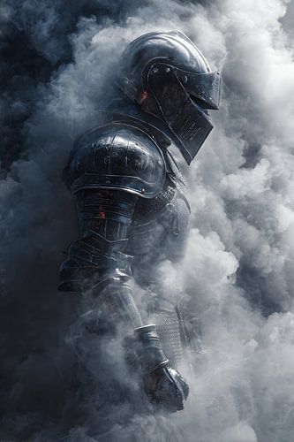 Man in armor close-up