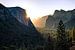 Yosemite Valley zum Sonnenaufgang van Thomas Klinder