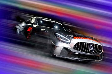 Speeding Mercedes AMG GT4 van DeVerviers