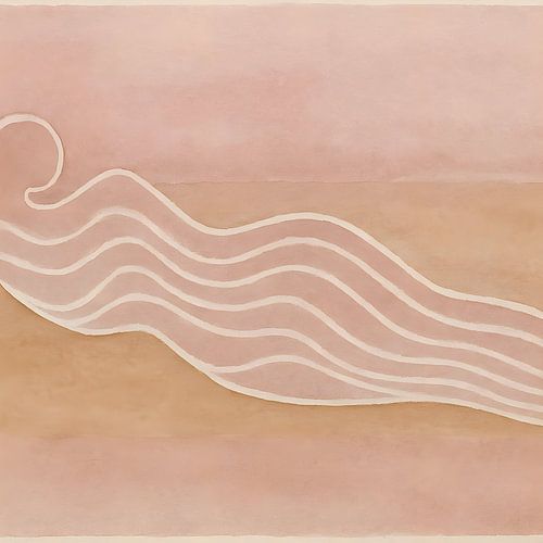 Abstract Reclining figure Pink by FoXo Art