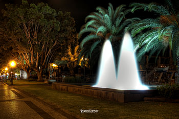 Madeira Funchal city fountain