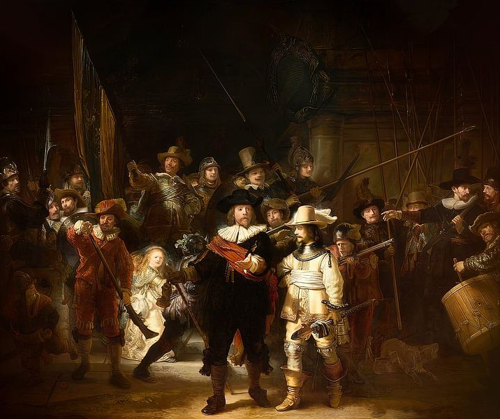 La garde de nuit de Rembrandt (in Digital Art) par Digital Art Nederland