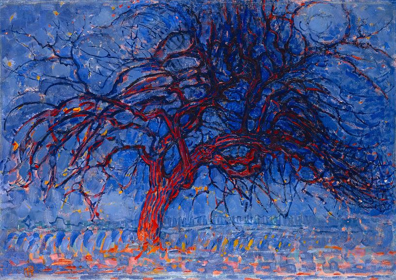 The Red Tree, Piet Mondrian by Masterful Masters