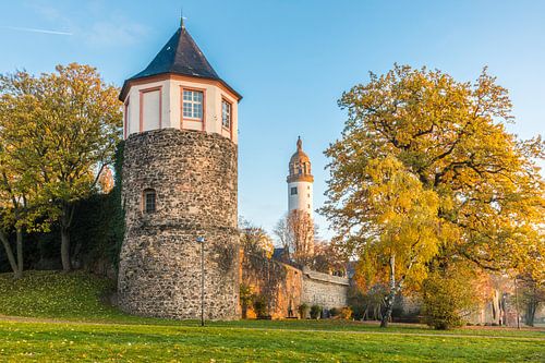 Toren van de stadsmuur met burchttoren Höchst, Frankfurt