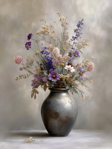 Blumenvase | Wildblumen in Japandi-Vase