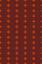 Retro kunst uit de jaren 70. Abstracte geometrische vormen in bruin en oranje. van Dina Dankers thumbnail