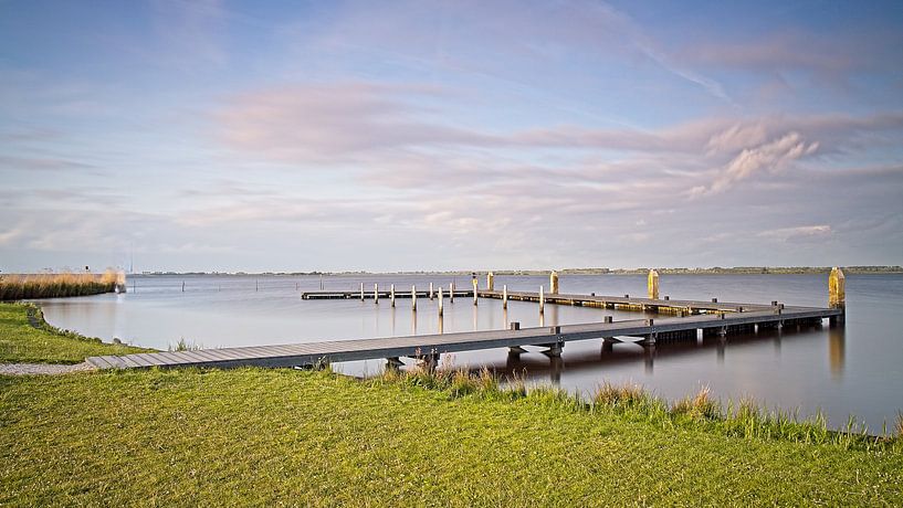 Coucher de soleil le long du Lauwersmeer par Rob Boon