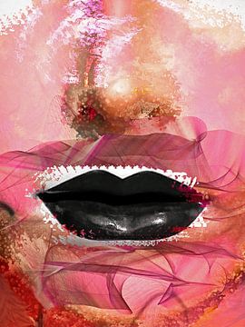 Black lips by Gabi Hampe