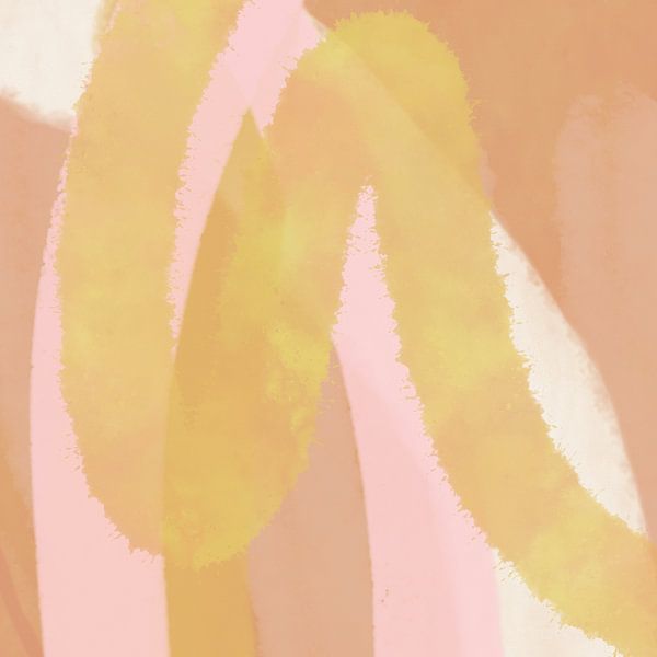 Formes et lignes modernes art abstrait dans des couleurs pastel no 5_1 par Dina Dankers