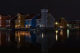 Der Reitdiephaven in Groningen im Abendlicht von Vincent Alkema