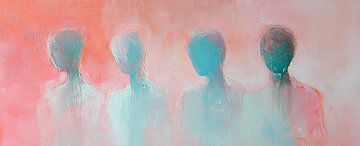 Abstracte Mensen | Silhouetten Mensen van Kunst Kriebels
