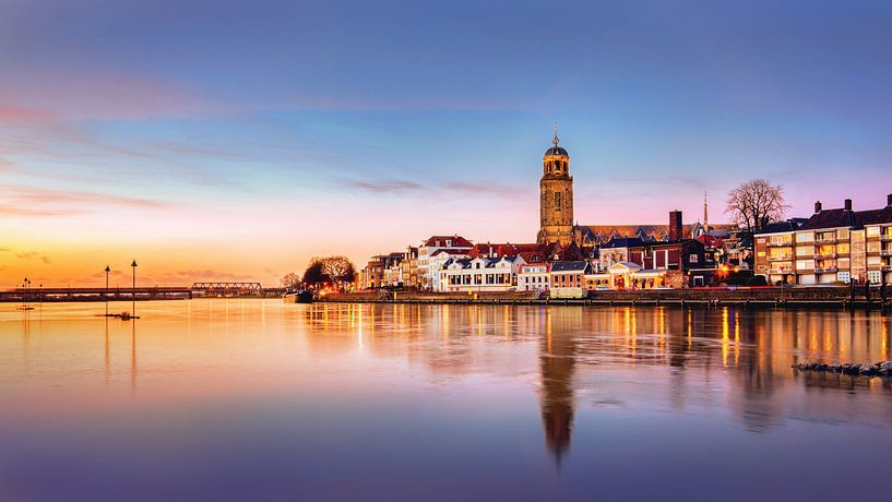Deventer bei Sonnenuntergang, Niederlande von Adelheid Smitt