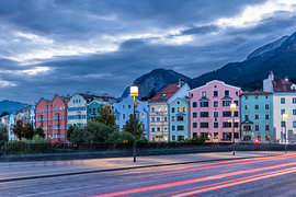 Charming view of Innsbruck in the evening