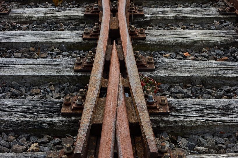 Old railway switch by Gevk - izuriphoto