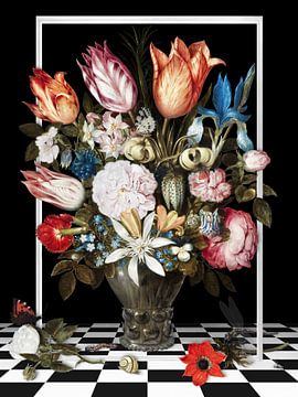 Flowers in a Glass Vase - the remix von Marja van den Hurk